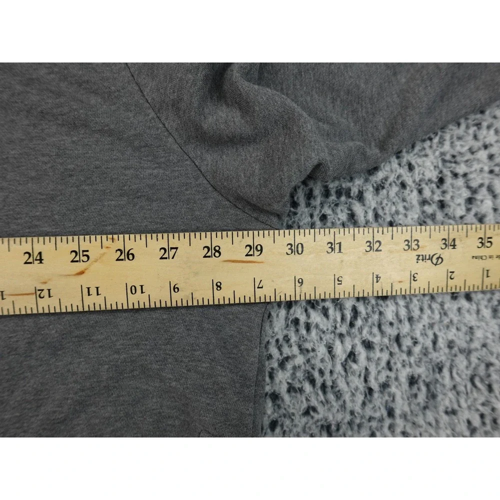 Nike Hoodie Women 3X Grey French Terry‎ High-Low Split Hem CT6681-071